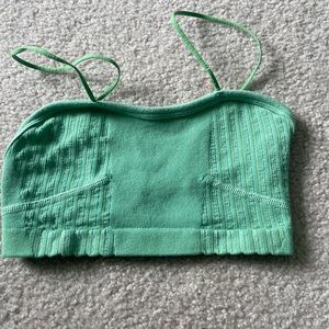 Out from Under Green Bra